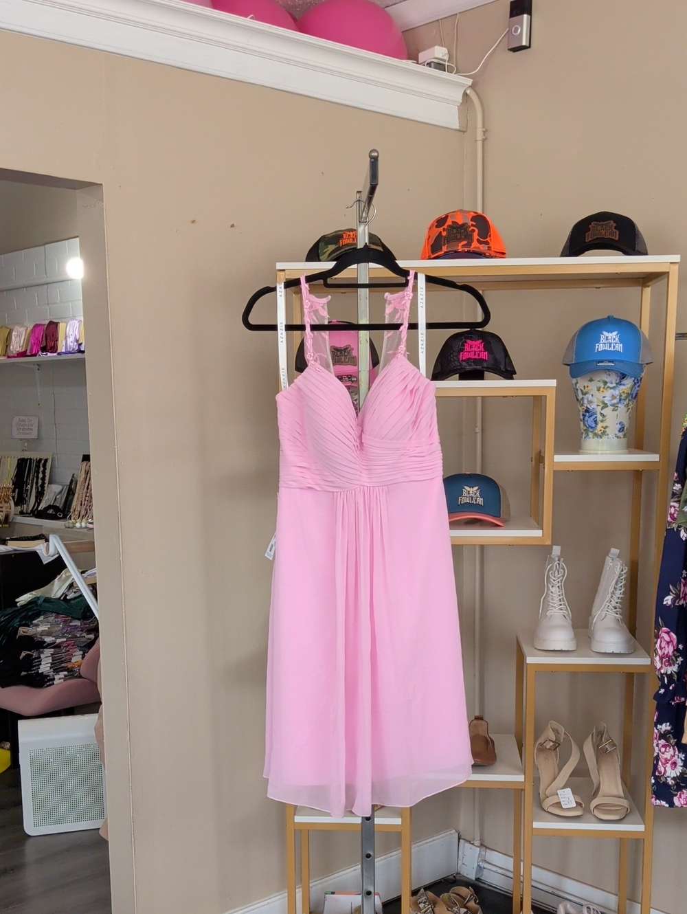 Azazie Pink Mini Dress